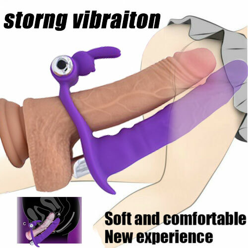 Couple Vibrator G-spot Dildo Massager Penis Cock Ring-Sex Toy For Women-Men Gift