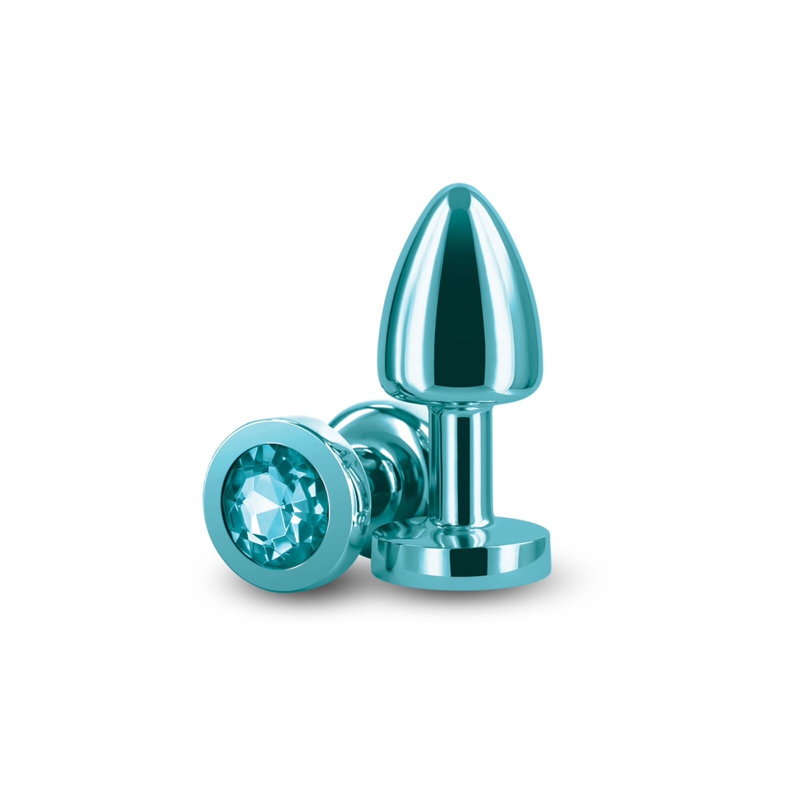 NS Novelties Rear Assets Petite Teal – Aluminum Anal Butt Plug
