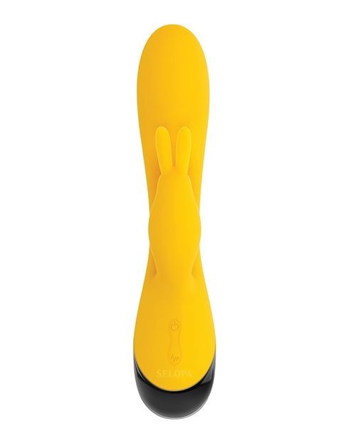 Selopa Buzzz Bunny Rabbit Vibrator Rechargeable Yellow and Black
