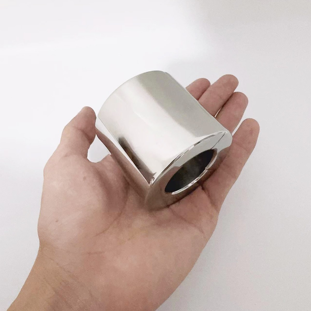 Magnetic Stainless Steel Cock Ring Scrotum Pendant Ball Testis Weight Training