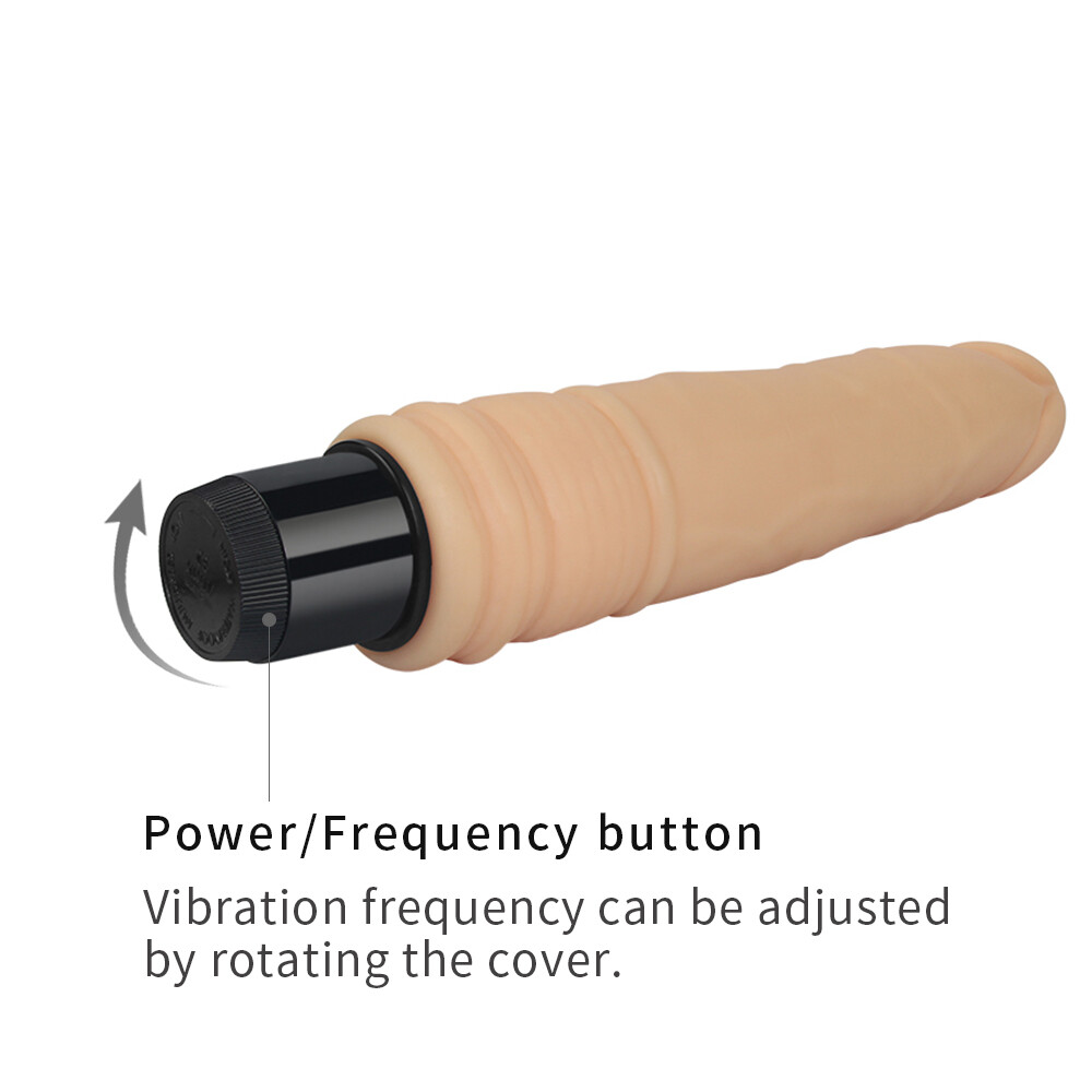 7.5 inch Xtreme III Cyberskin Multi-Speed Vibrating Dildo Sex Toy for Women