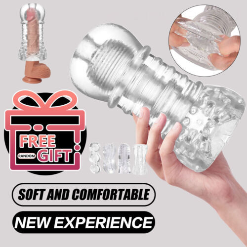Jelly-Male-Masturbator-Sleeve-Stroker-Pocket-Pussy-Stroker-Adult-for Men-Sex-Toy