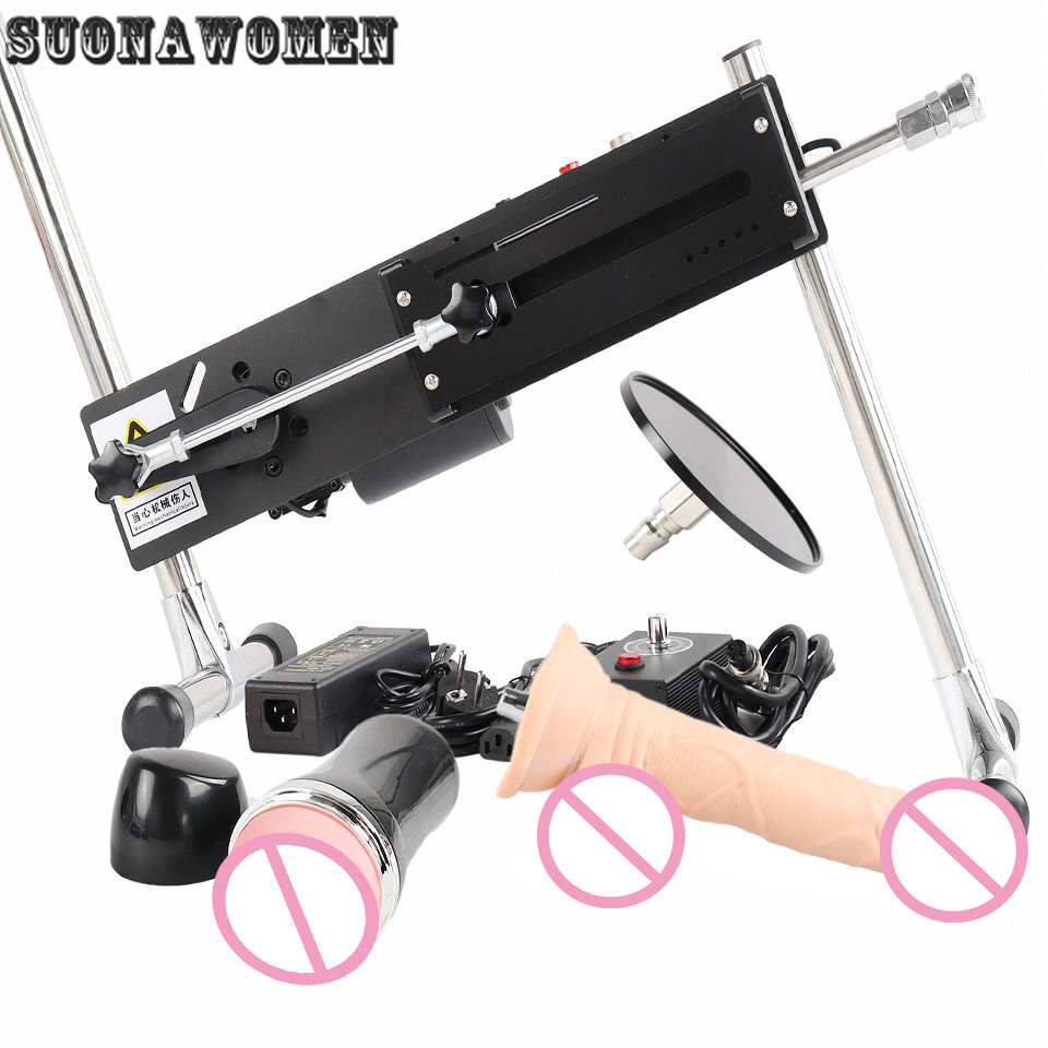 120W Sex Machine Strong 3-15CM Turbo Gear Masturbation Vau-U-Lock Love Machine