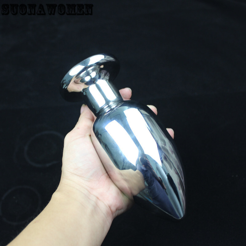 15 Sizes Stainless Steel Dildo Butt Balll Plug Solid Metal Dilator Anal Sex Toy