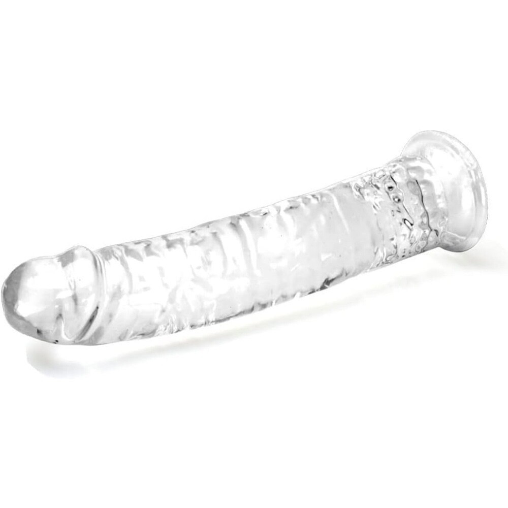 3 Piece Realistic Suction Cup Dildo without Balls Set Clear 7-10 inch Sex Toy
