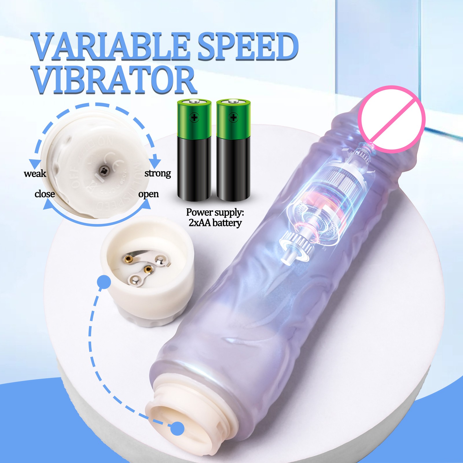 Multiple Colors Realistic Vibrator Dildo Clit G-Spot Massager Women Masturbation