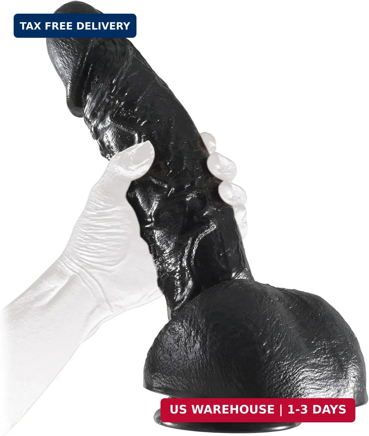 XXL 12.2″ Huge Thick Dildo, Black Realistic Large Dildos, Lifelike Penis Veiny D