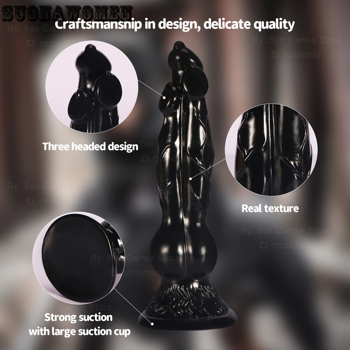Mixed Color Alien Dildo Soft Realistic Dildo Penis Large Suction Cup Stimulating