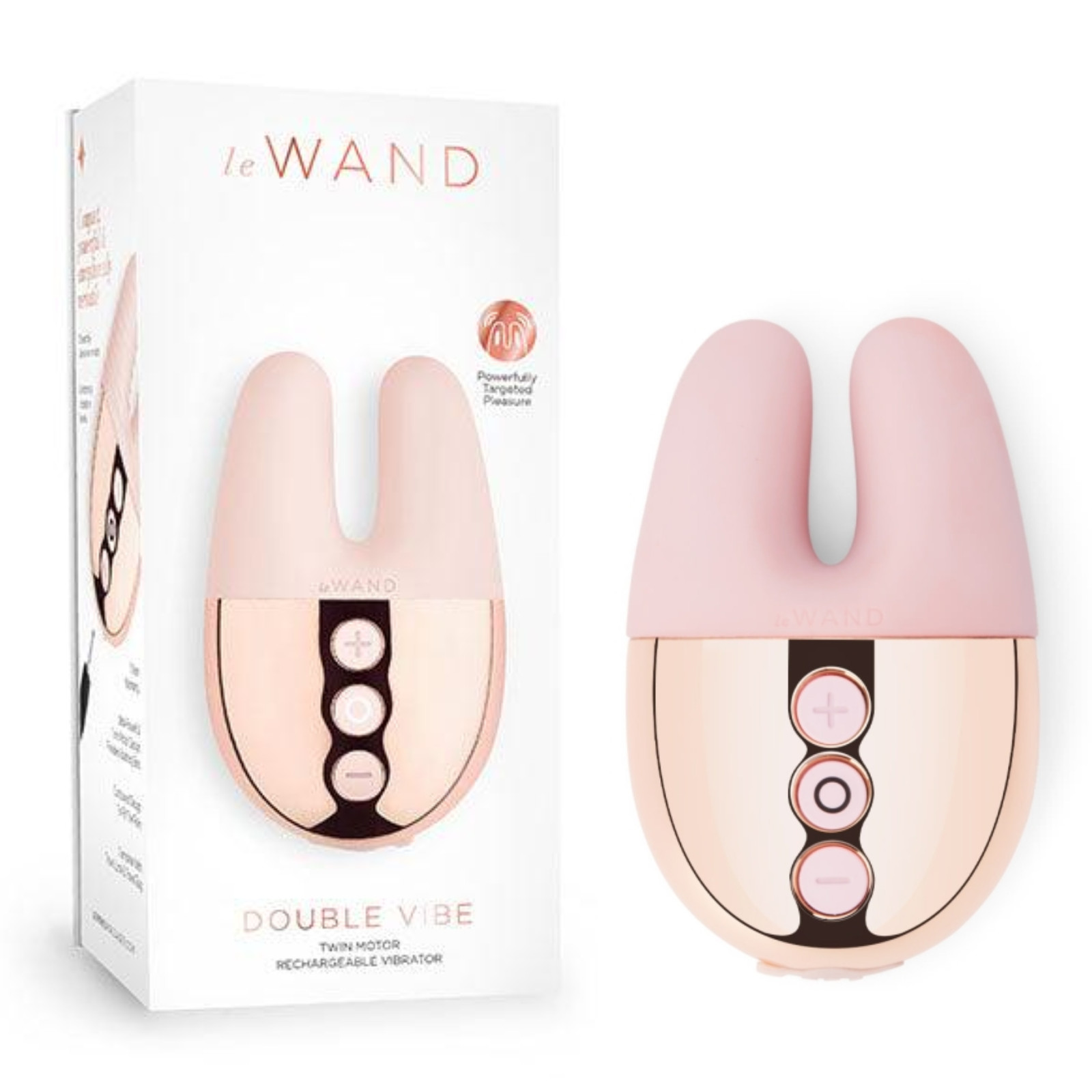 Le Wand Women Silicone Sleeve Bunny Ears Vibrating Massager Adult Sex Toy