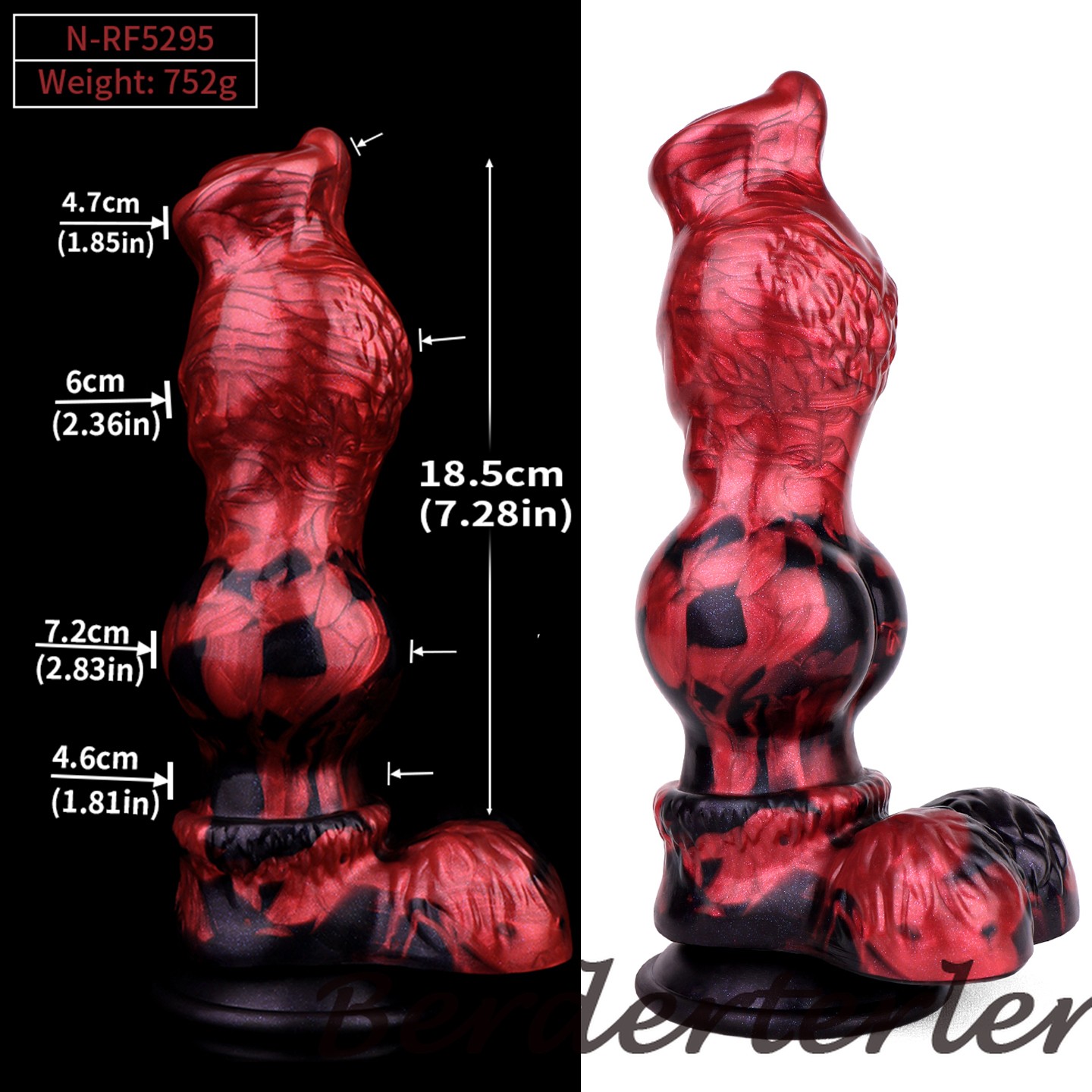 Huge Dildo Thick Knot Anal Plug Butt Plug with Suction Cup Masturbation