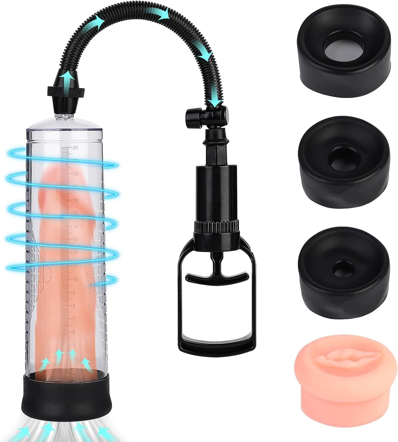 Penis Pump Masturbator for Men Pussy Pump Wonmen Vagina Pump Sex Toy for Couple