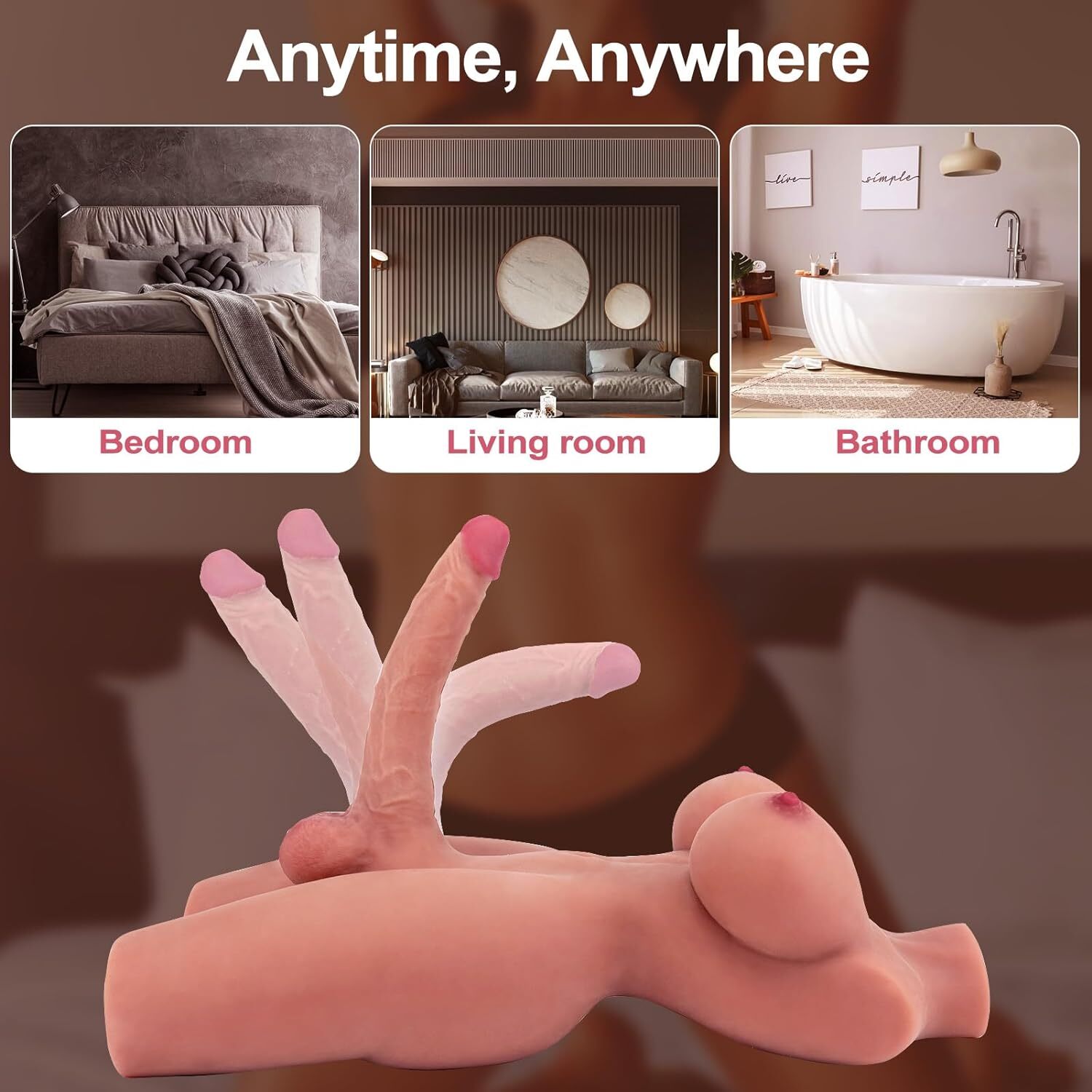 LGBT Sex Dolls Adult Toys Shemale Penis Real TPE Silicone Big Boobs Love Doll
