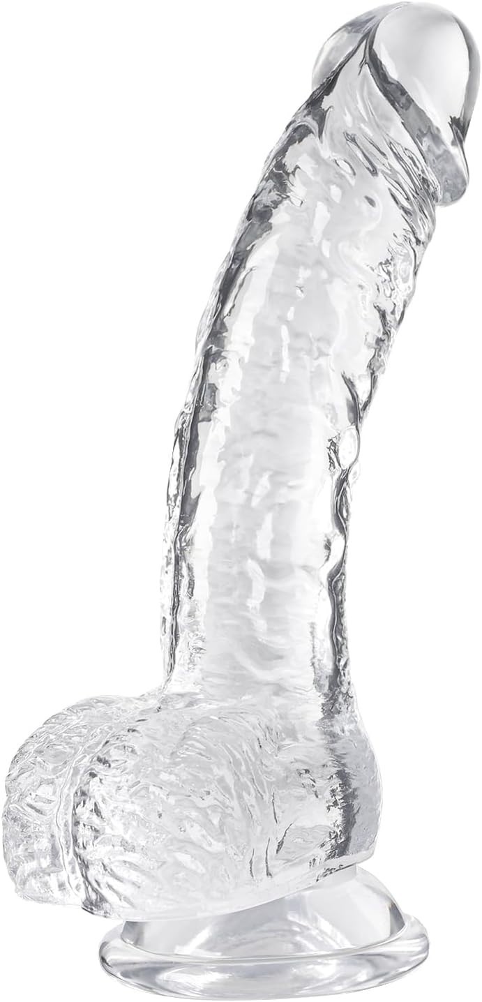 Realistic Clear Dildo 7.3 Inch with Waterproof Design for Enhanced Stimulation
