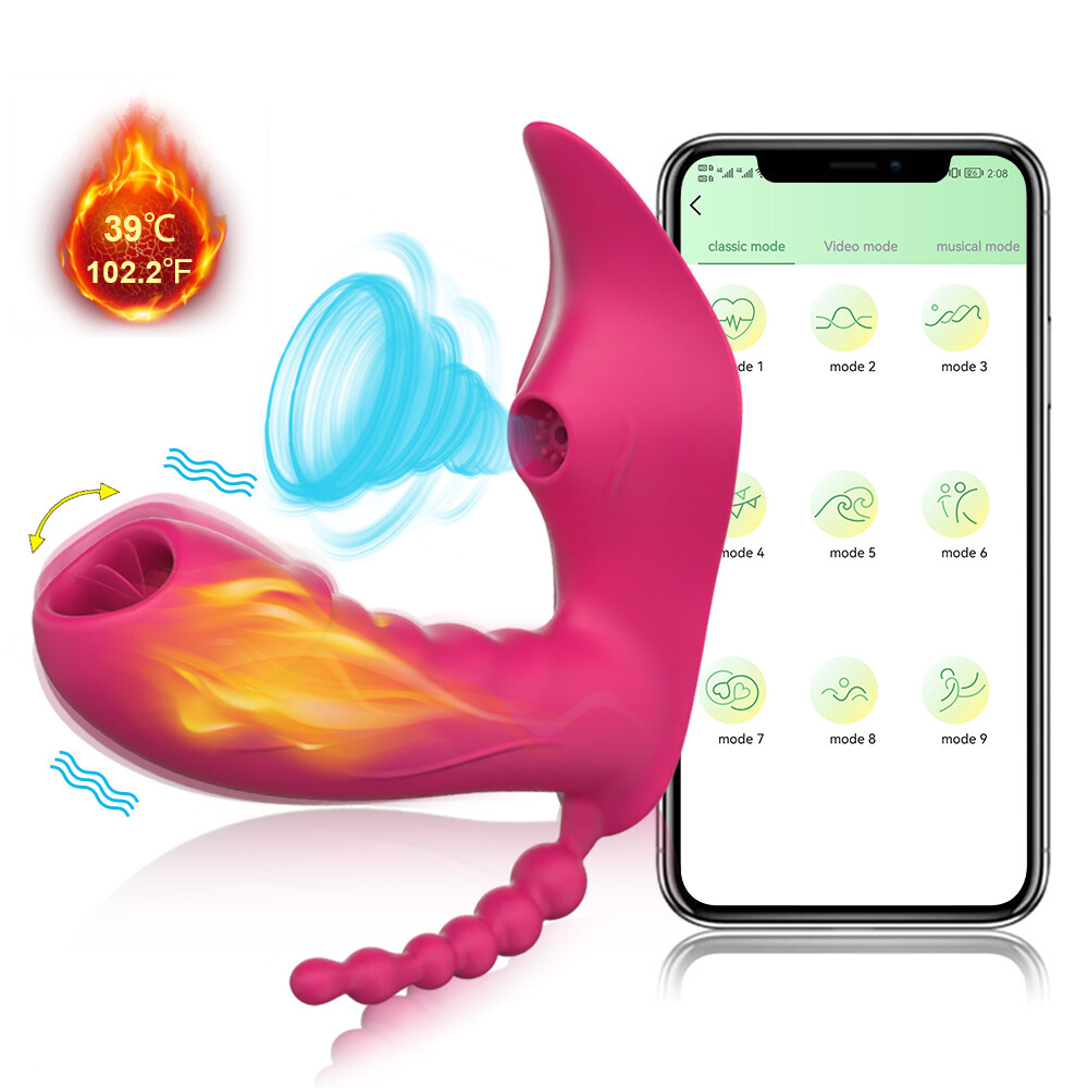 Clitoral Sucking Vibrator Adult Sex Toys Wearable Butterfly Tongue Egg Vibrators