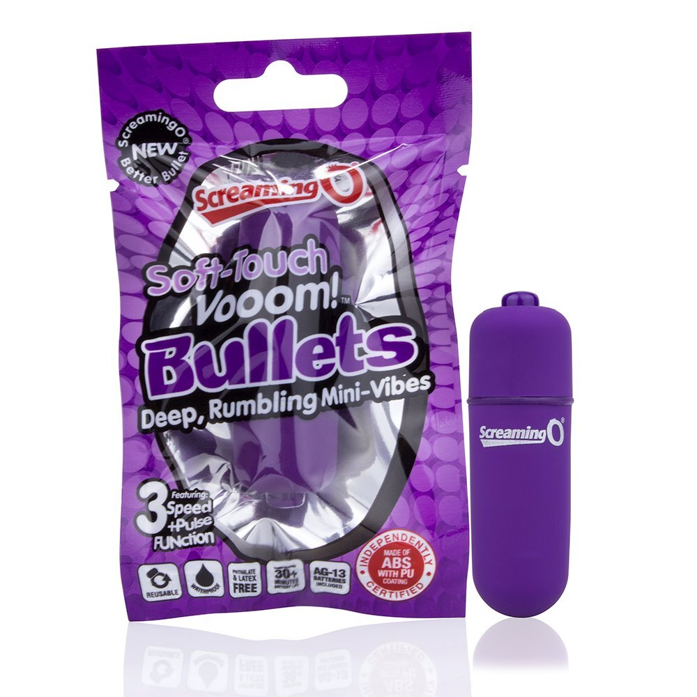 Screaming O Soft Touch Waterproof Vooom Bullet Deep Rumbly Mini Vibe Vibrator