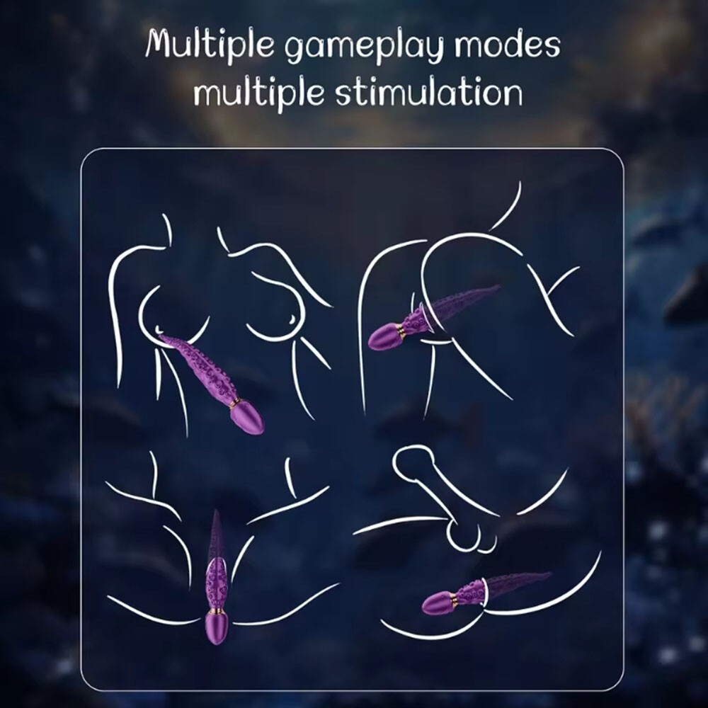 Realistic Tentacle Vibrator G-spot Sex Toy for Women Vibrating Monster Dildo