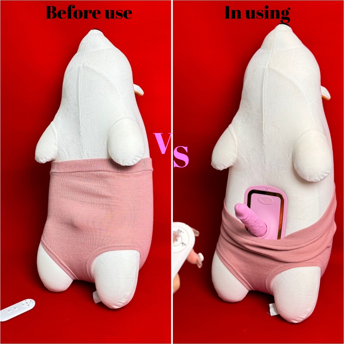 3IN1 Discreet Thrusting Dildo Vibrator Sex Machine Pillow Sex Toys for Women Men