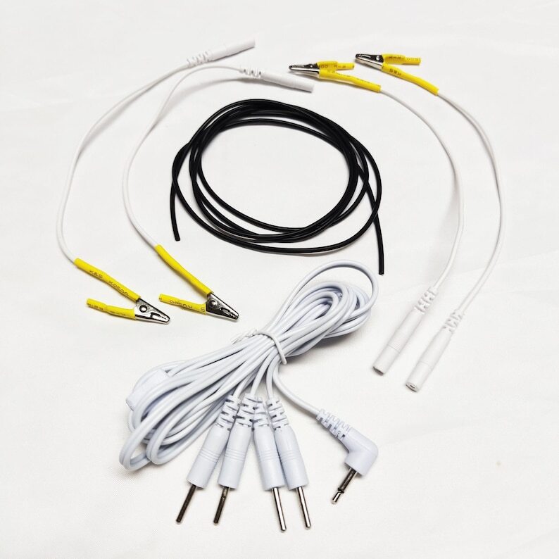 E-stim DIY Shock Conductive Rubber Cord Kit for Adult Gear Stimution Unit