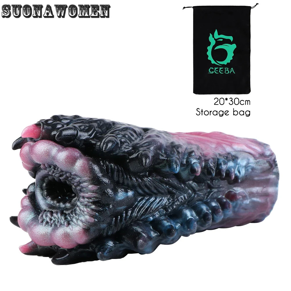 Silicone Alien Stroker Fantasy Single Channel Masturbator Unique Adult Sex Toys