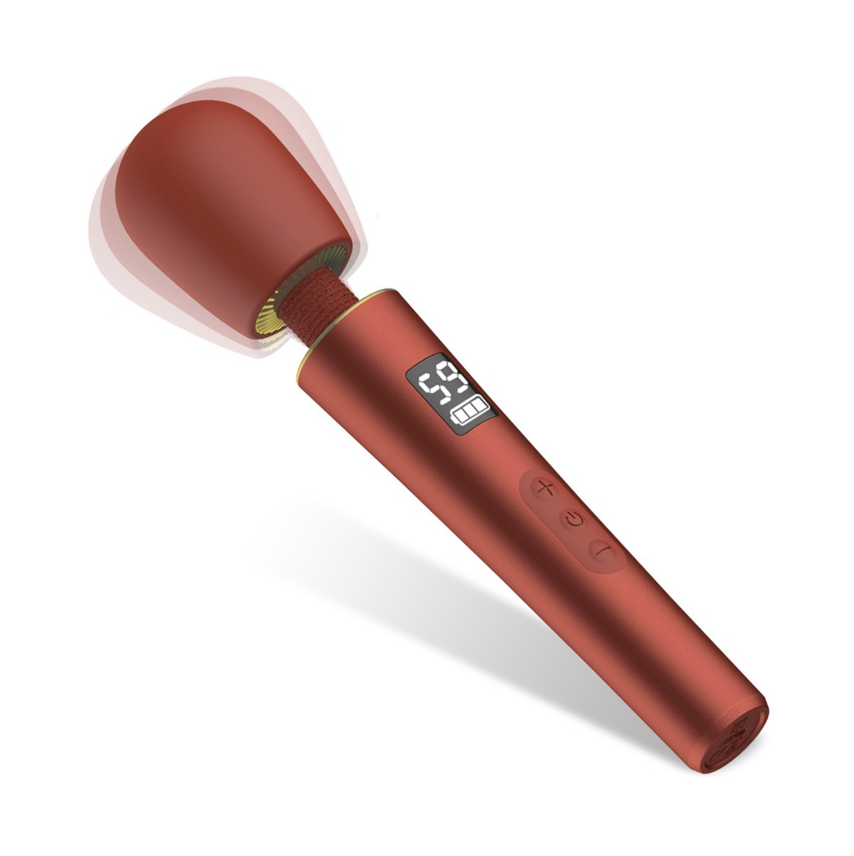 Digital Wand Vibrator, Stimulator, 9 Vibration, 5 Speeds, Under 50DB
