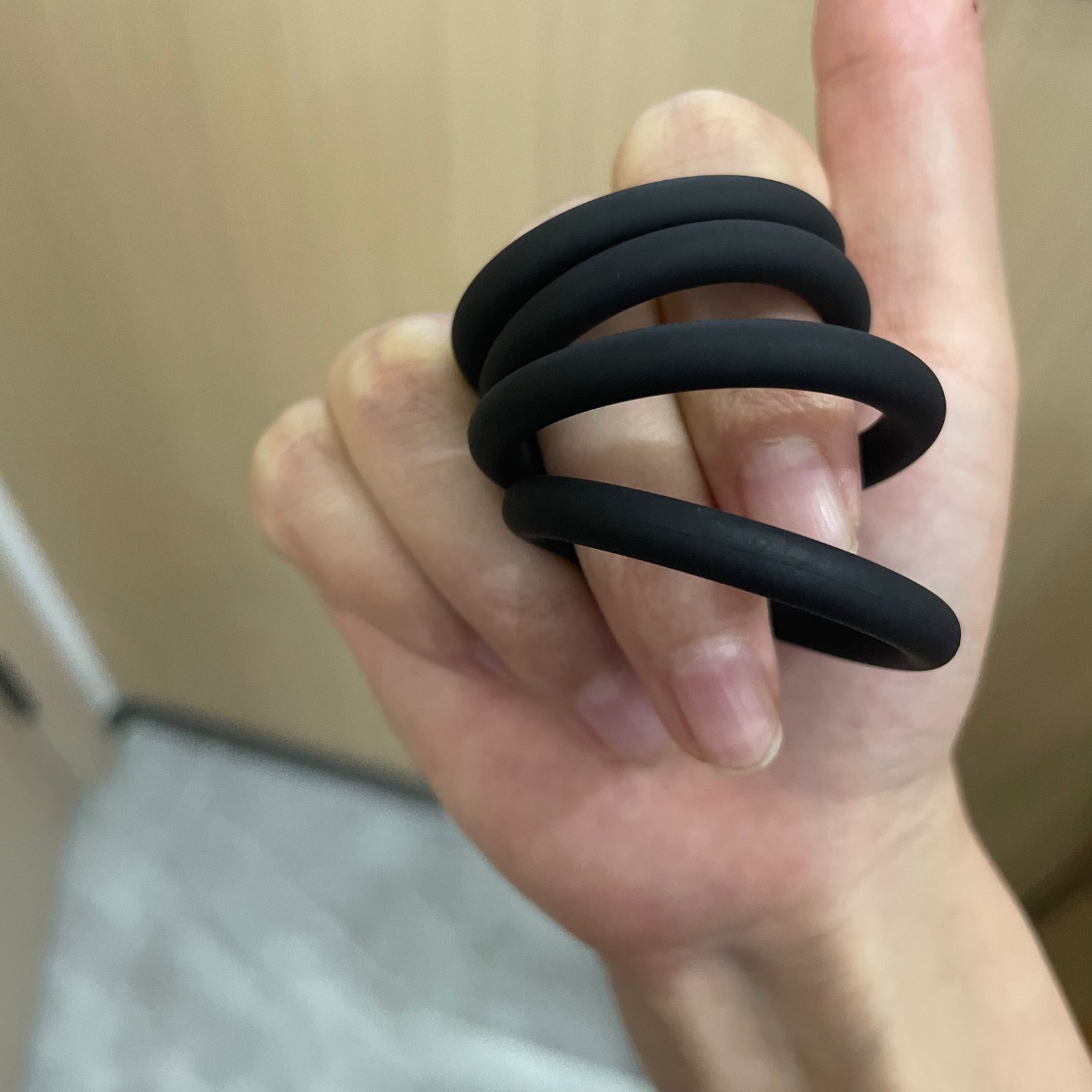 4Pcs Stretchy Cock Rings Enlarger Tight Firm Stay Hard Penis Erection Sex Toy
