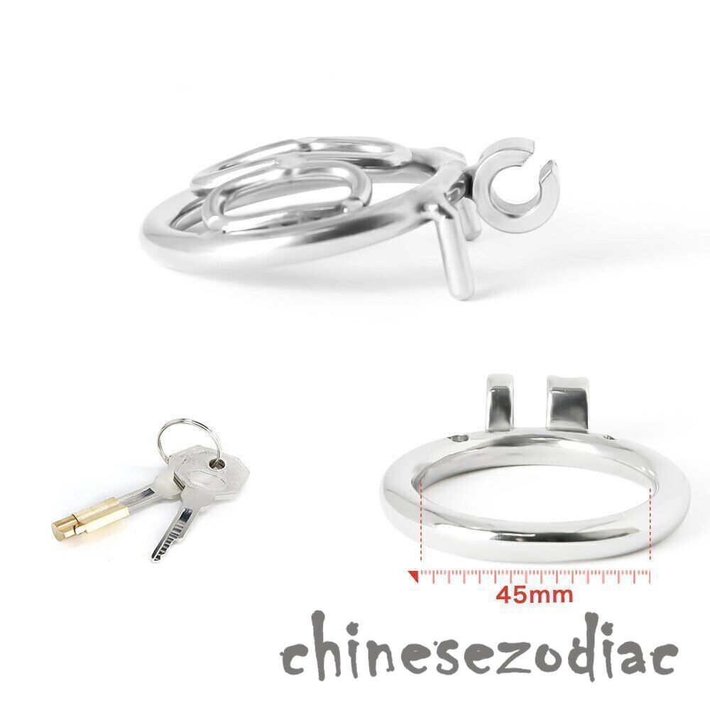 Chastity Cage Stainless Steel Male Chastity Device with Lock Penis Lock Penis