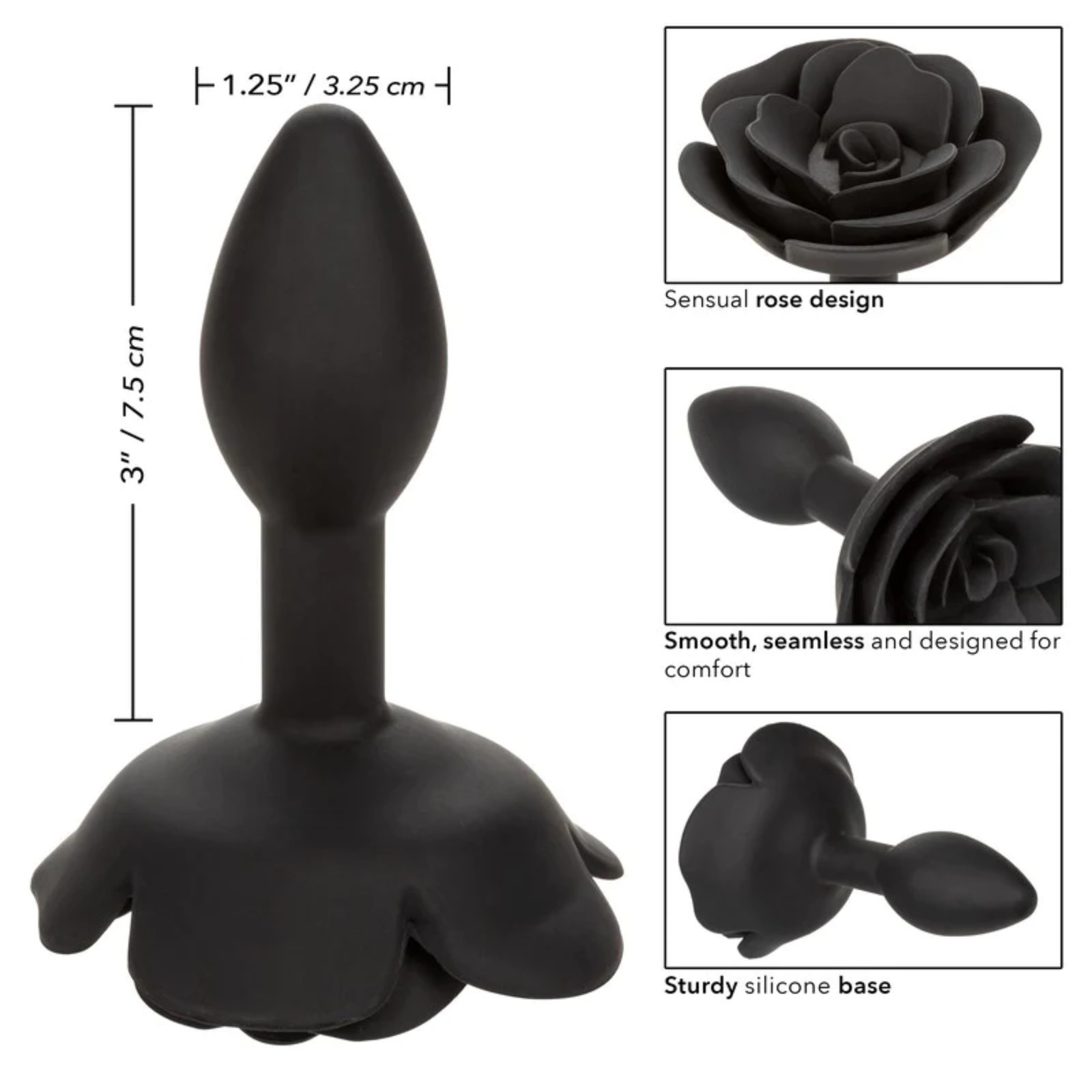 Small Anal Plug Silicone Beginners-Friendly Probe Lightweight Adult Butt Sex Toy