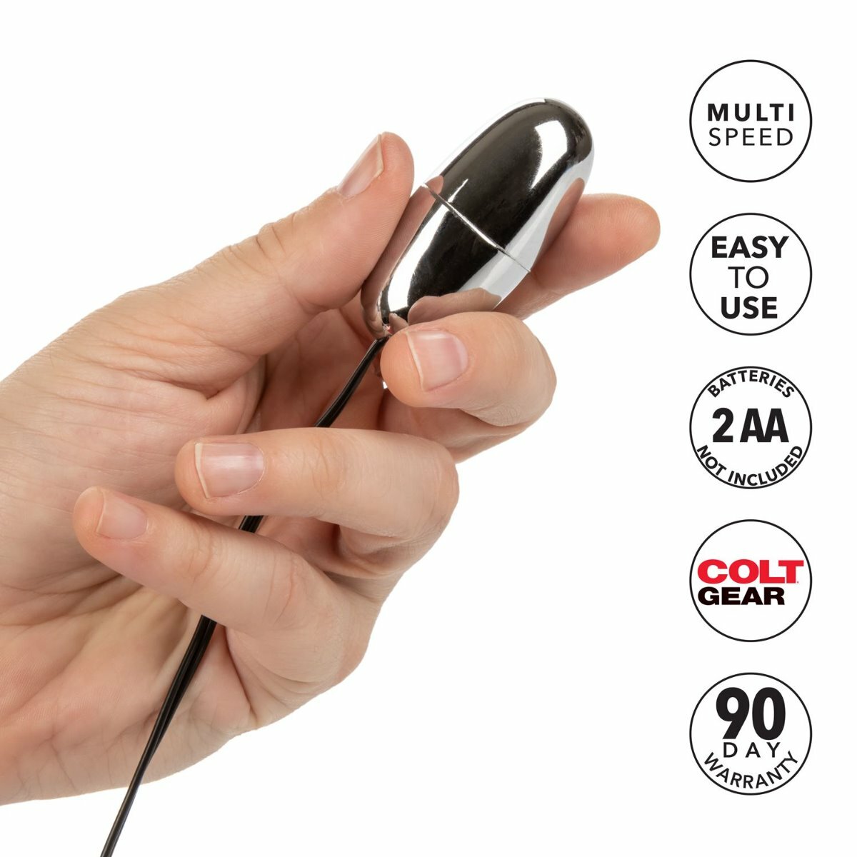 Powerful Multi-speed Silver Vibrating Bullet Egg Vibe Vibrator Beginner Sex Toy
