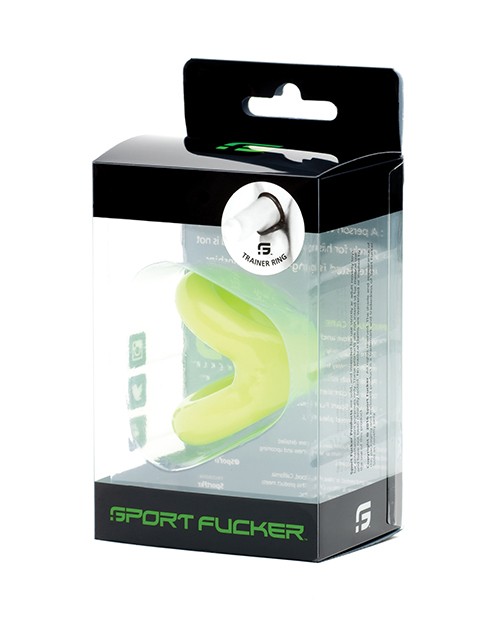 Penis Ring With Ball Stretcher Green Sport Loveer Trainer Men Ring Stretch CBT