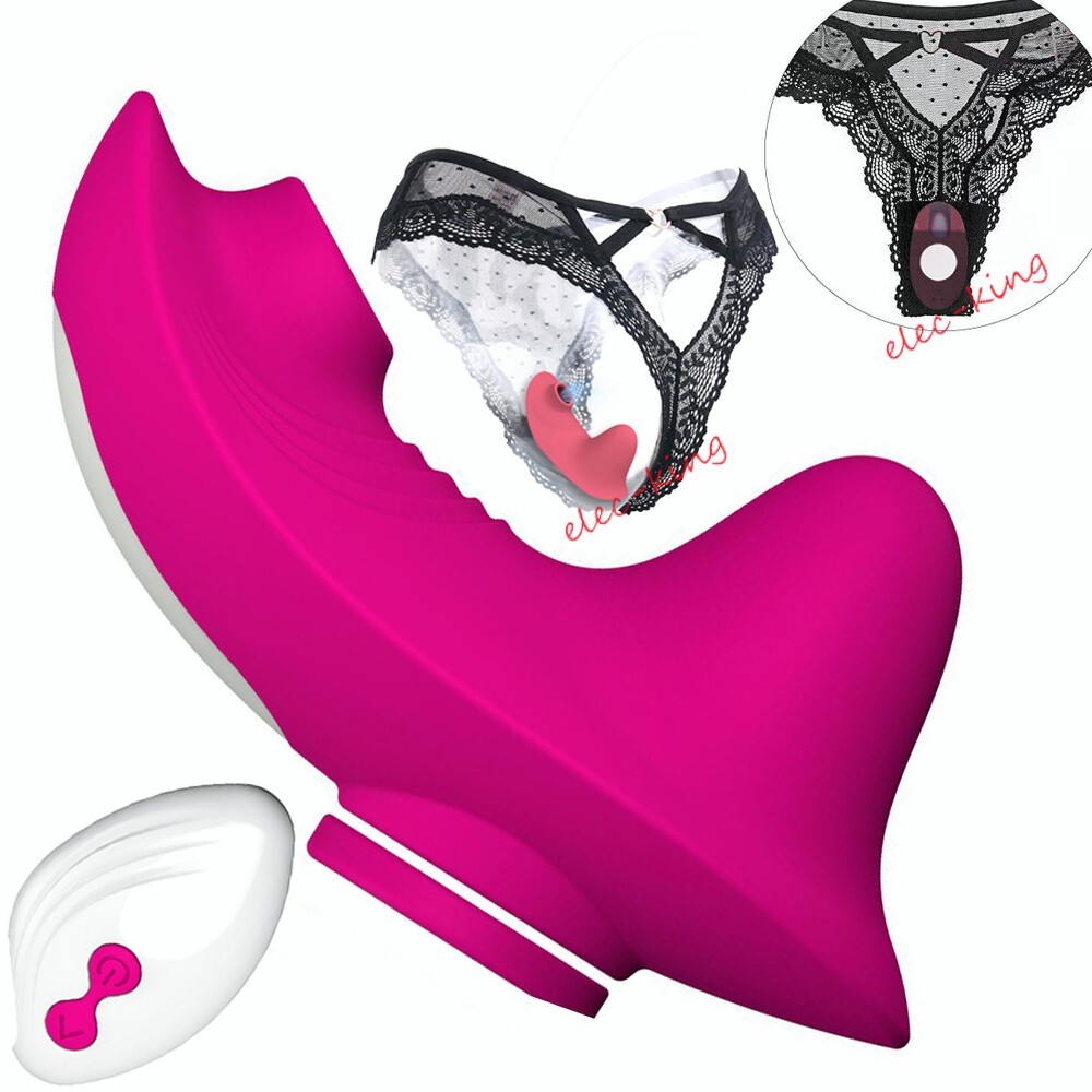 Sucking Vibrating Women Panties Massager Wireless Remote Control Underwear US