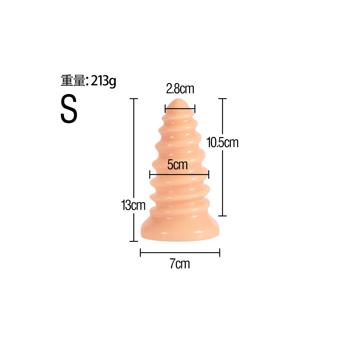 Soft Big Screws Anal Plug Thread ButtPlug Dildo Anal Dilator Masturbator