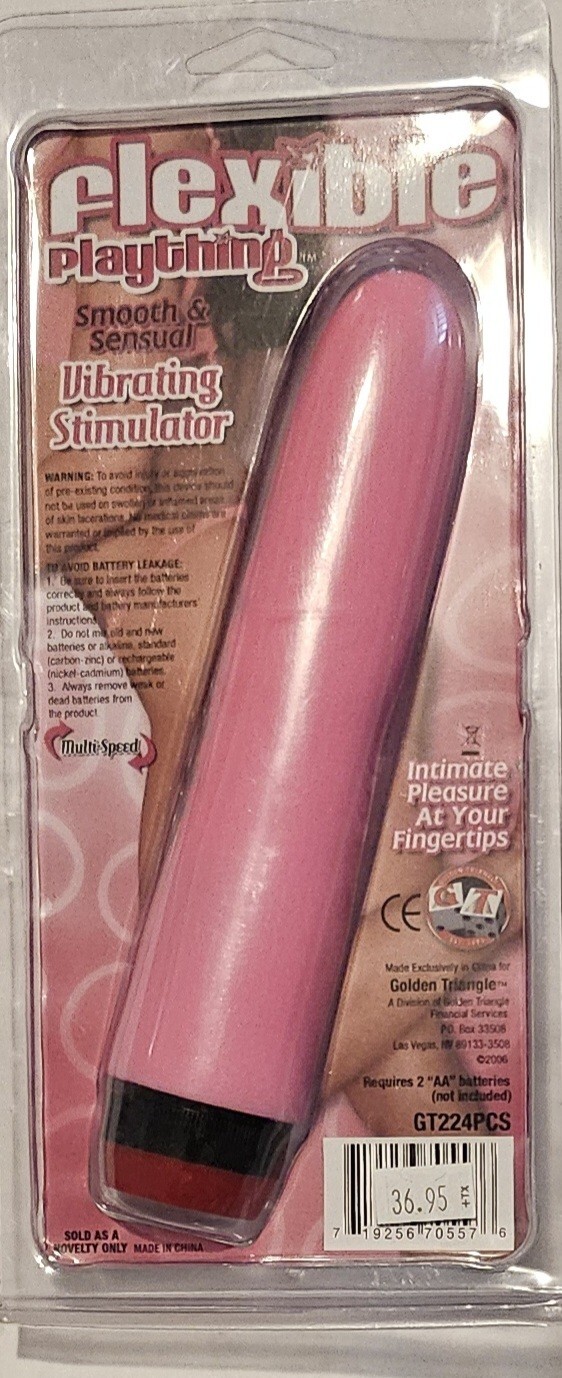 Golden Triangle Pink Flexible Plaything Vibrator