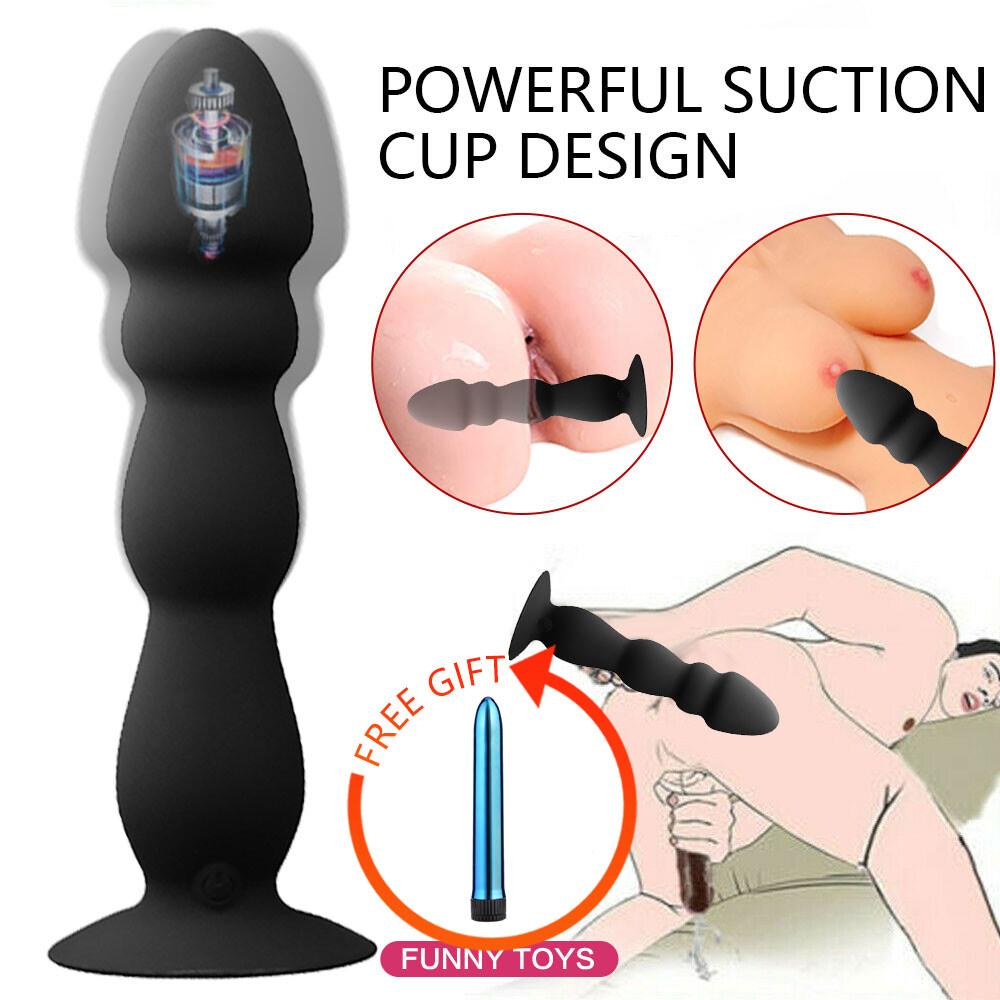Remote Prostate Massager Vibrator Dildo Sex Toy Anal Butt Plug for Men Women