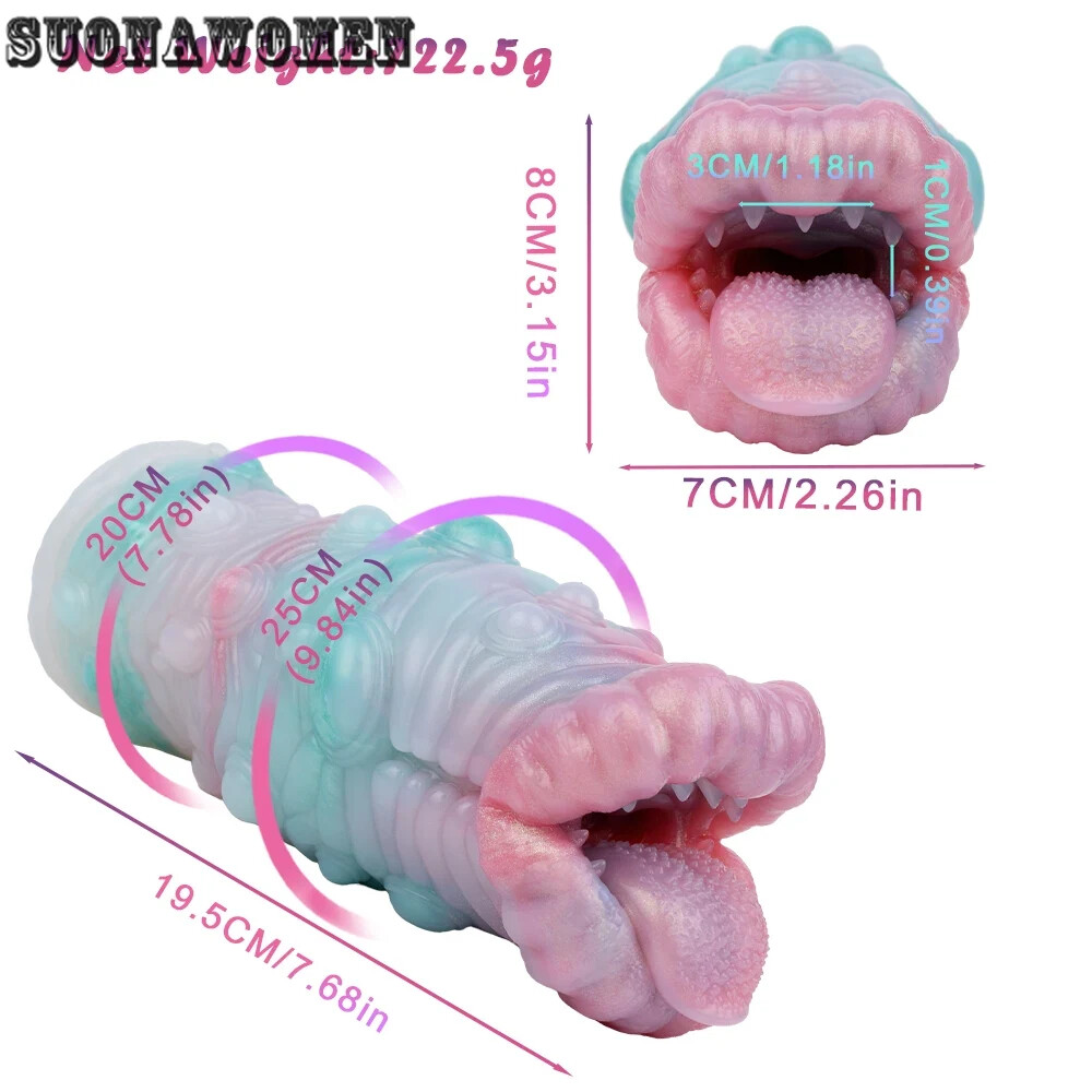 Silicone Alien Stroker Fantasy Single Channel Masturbator Unique Adult Sex Toys