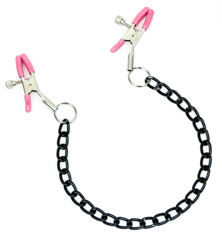 Nipple Clamps 10″ Chain Set Bondage BDSM S&M Master Fetish Ball Costume USA Made