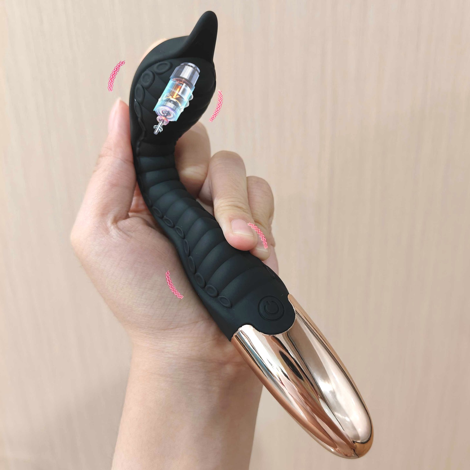 Vibrator Dildo Rechargeable G-spot Clit Massager Wand Adult Sex Toys for Women