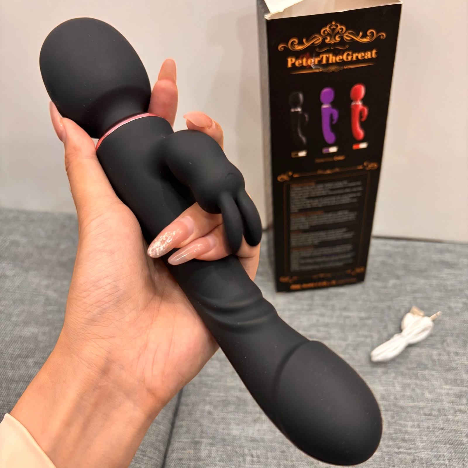 3 In 1 Thrusting Rotating Vibrating 10 Modes Vibrator for Women Heated Sex Toy