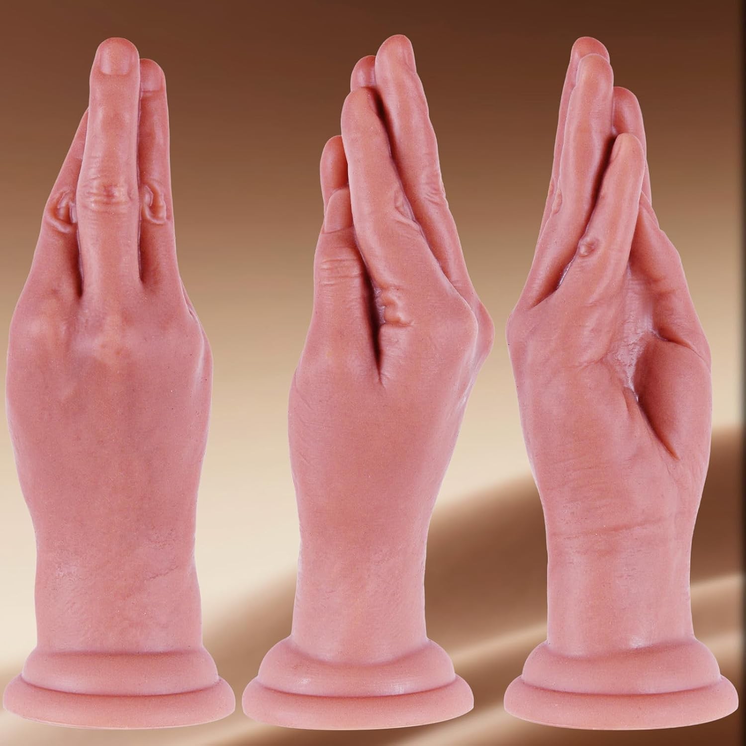 2.7″ Realistic Thick Giant Anal Dildo, 9.6″ Soft Silicone Fisting Dildo with Str