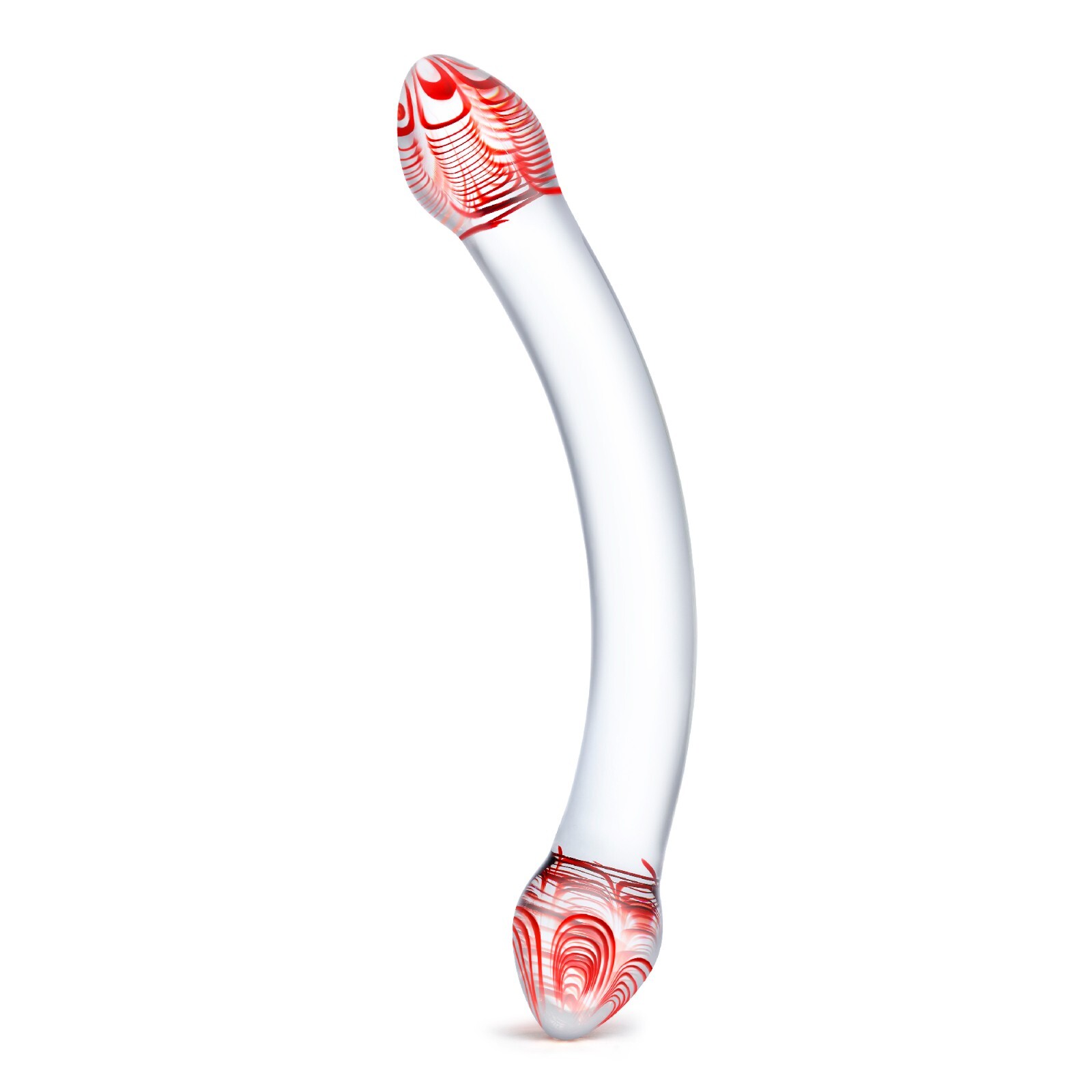 Gläs 8″ Red Head Double Dildo
