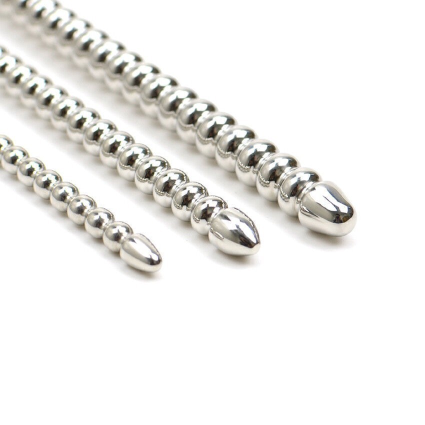Beads-Penis-Plug-Urethra-Sound-Dilator-Stainless Steel-Urethra-Stimulator-Male