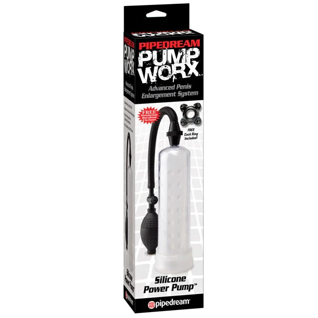 Pump Worx Vacuum Silicone Penis Pump Enlarger System Power Trainer Kit Device