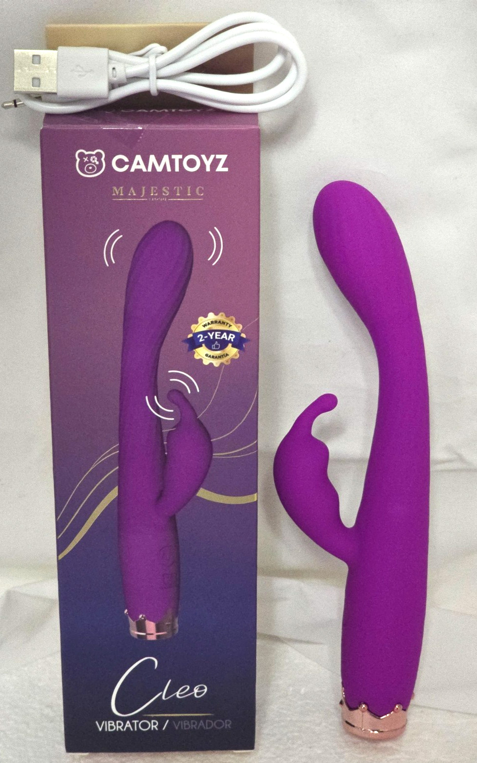 CLEO by MAJESTIC CAMTOYZ Rechargeable G-SPOT Stimulation Vibrator (CT-JVB168)