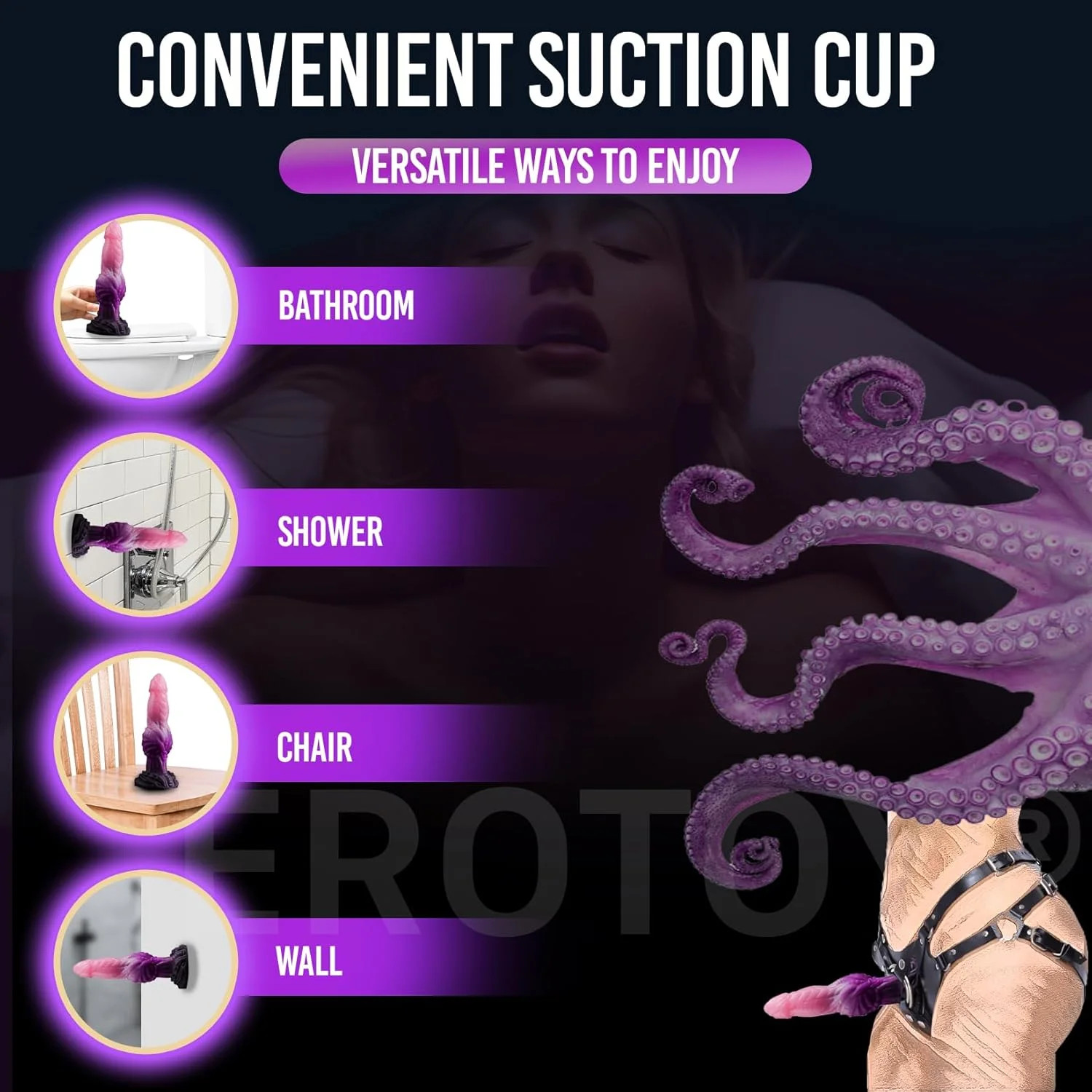 7.2″ Fantasy Monster Dildo with Knot U & G-spot Dragon Dildo with Suction Cup, L