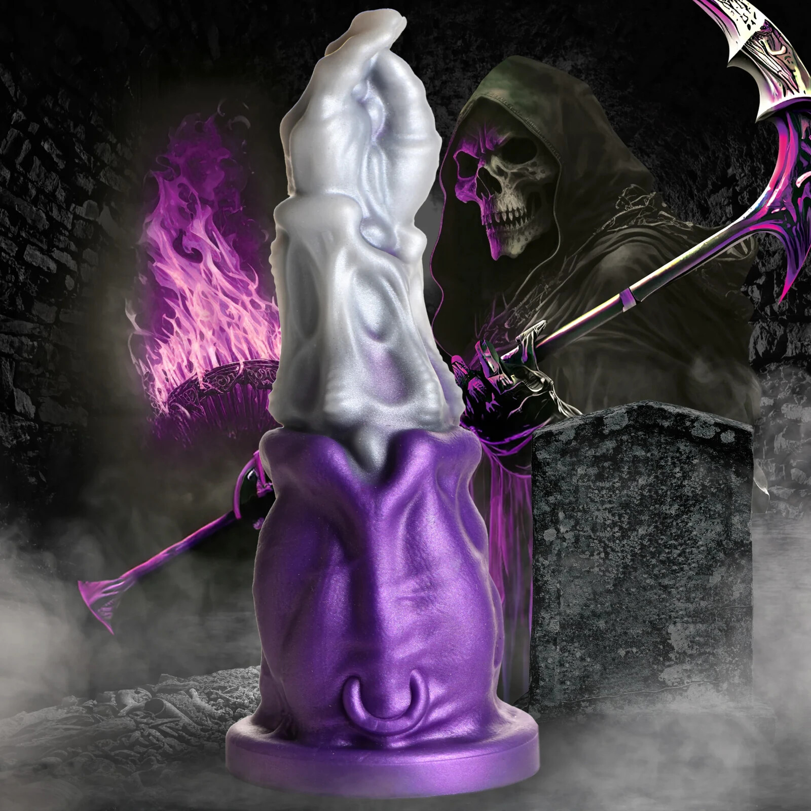 Creature Cocks: Grim Reaper Silicone Dildo —FREE SHIPPING!!!