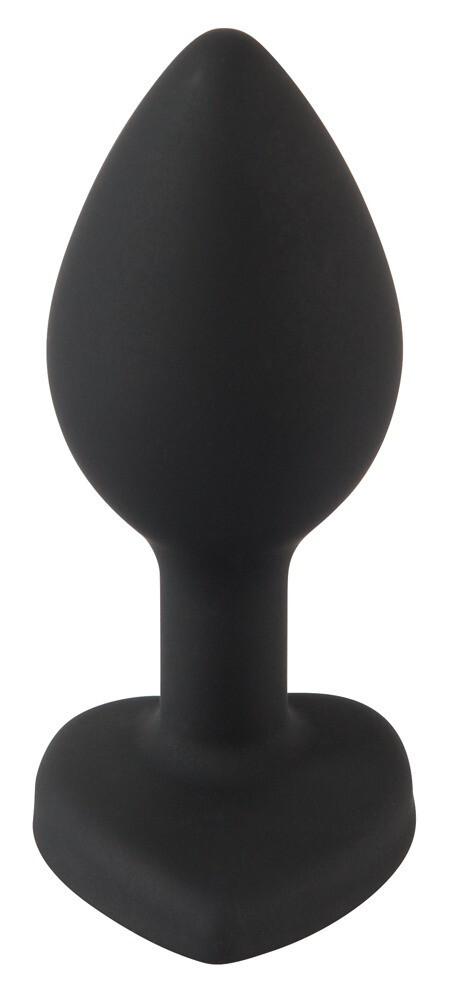 Silicone Butt Plug Black – Black Anal Plug with Gem – Schmuckstein Gem you2toys