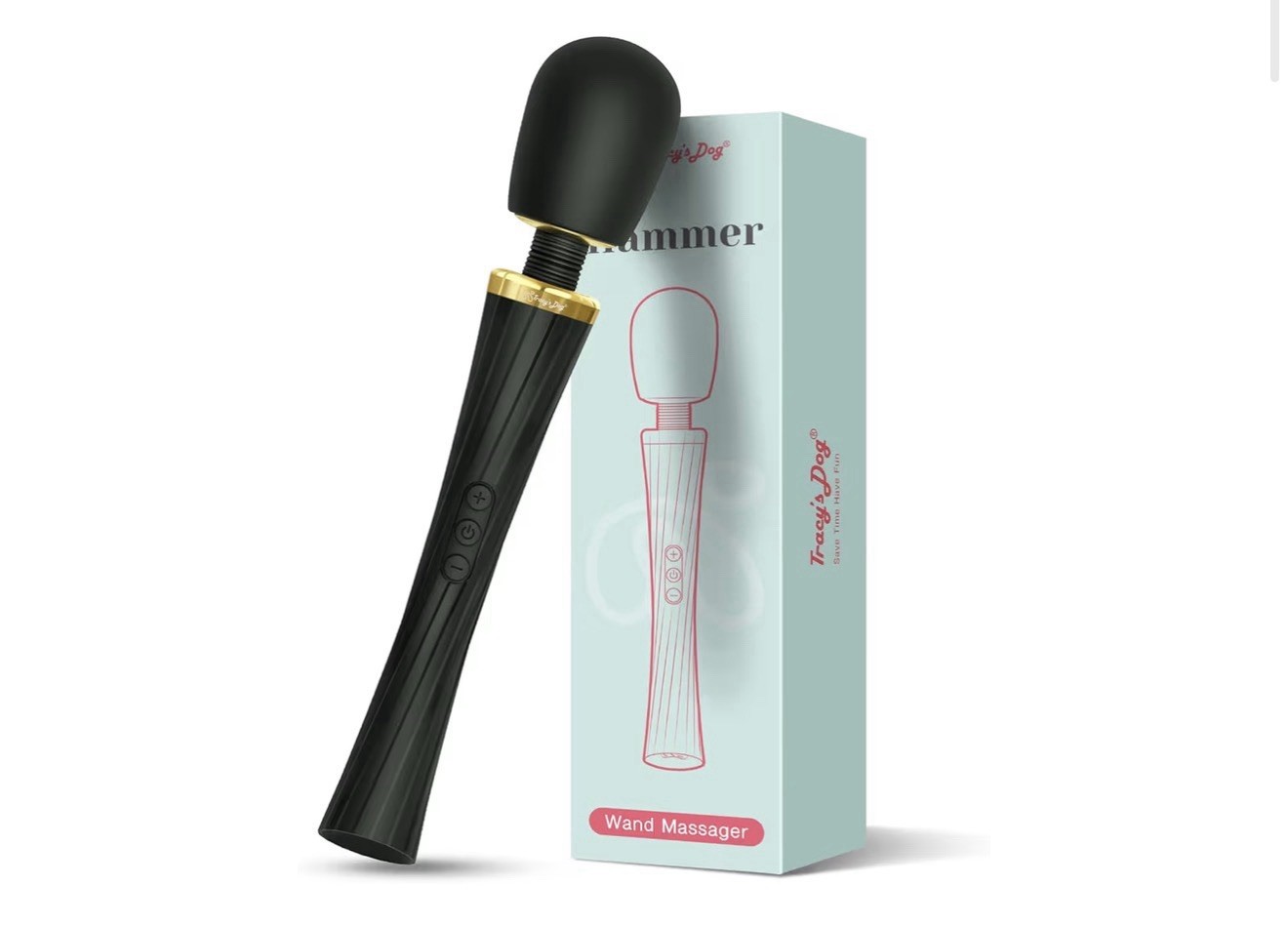 Vibrator for Women – Cordless Full-Body Wand Massager, Clit Stimulator