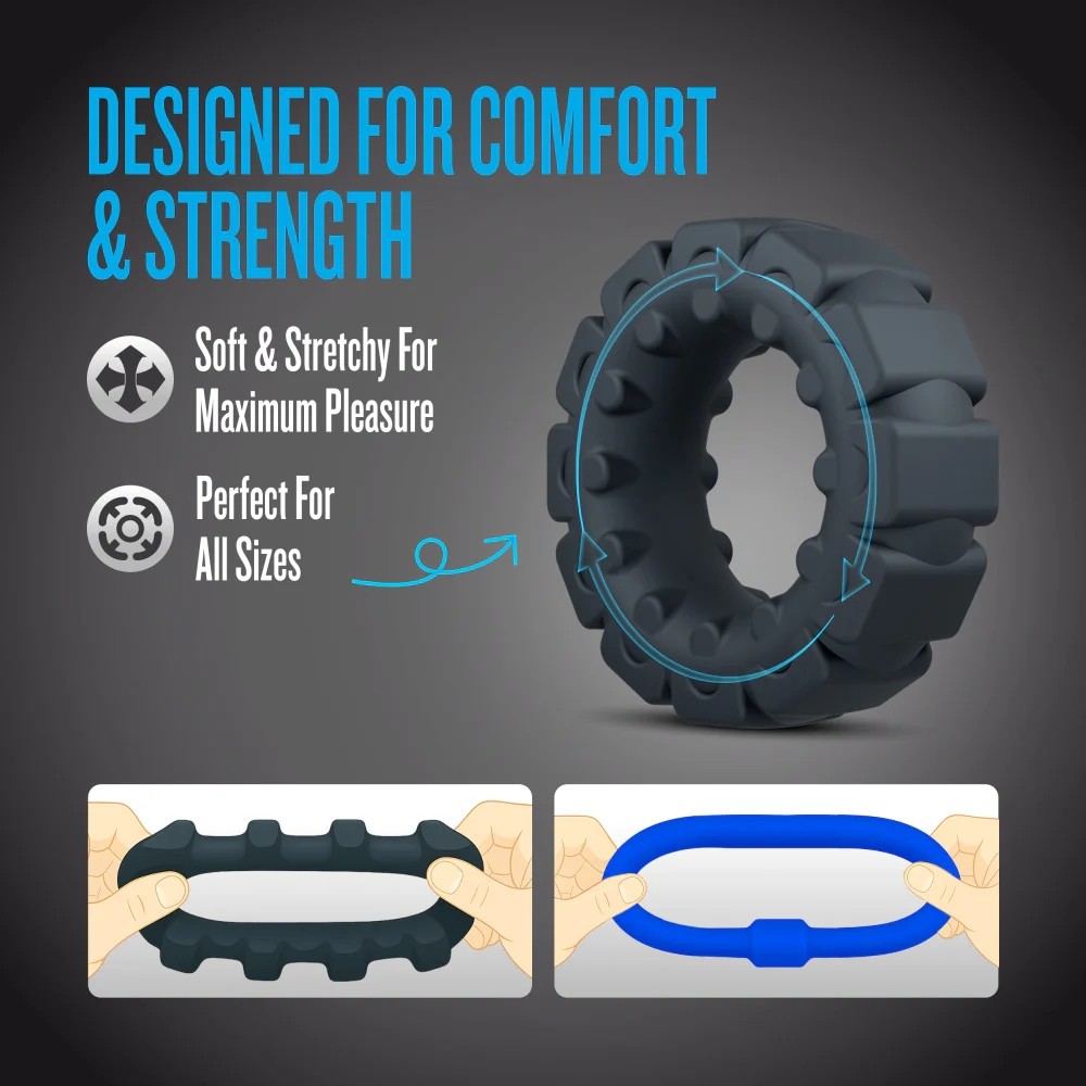 Super Stretchy Performance Plus Engage 2 Penis Enhancer Cock Ring Set