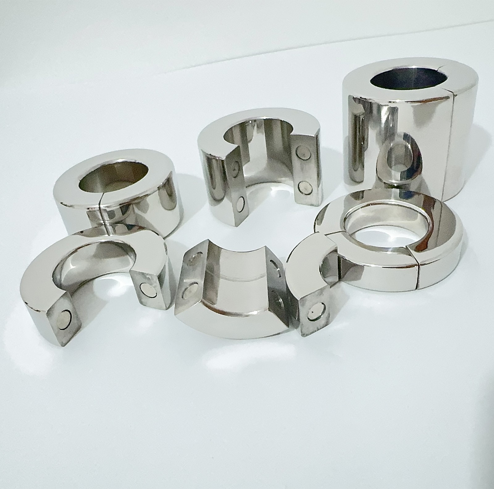 Magnetic Stainless Steel Cock Ring Scrotum Pendant Ball Testis Weight Training