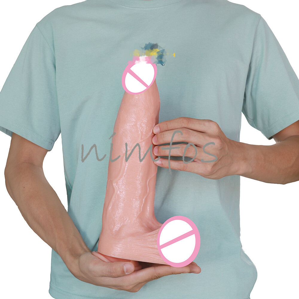 Super Real Skin Penis Realistic Dildo Soft Flexible Huge Dick with Suction Cup