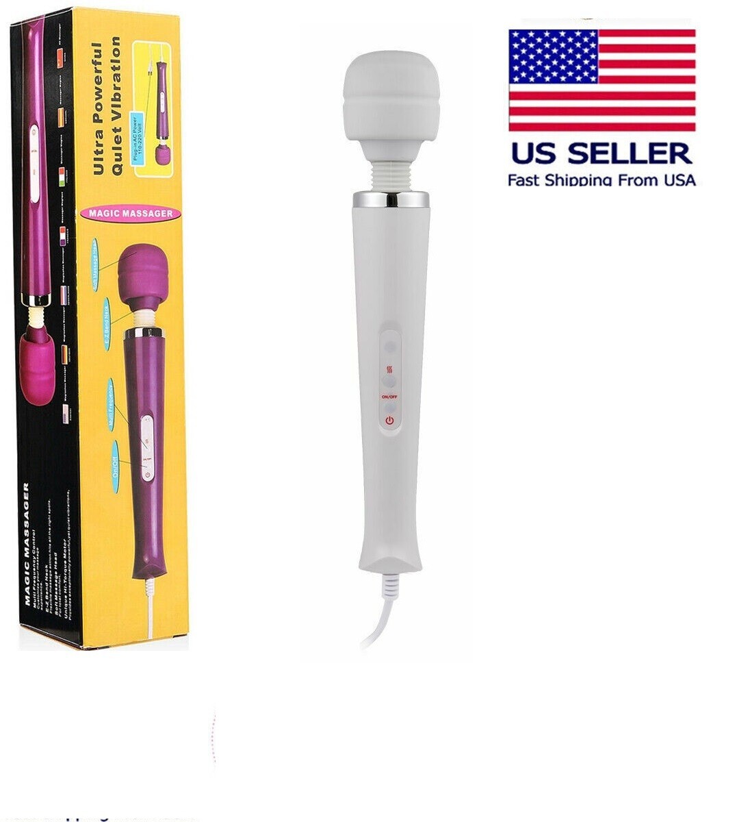 Sex-toys for Couple Kit Vibrator Wand Handheld Massager Full Body Massage